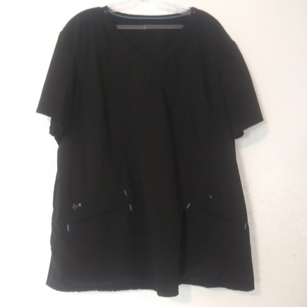 Scrubstar women's size 2XL black scrub top